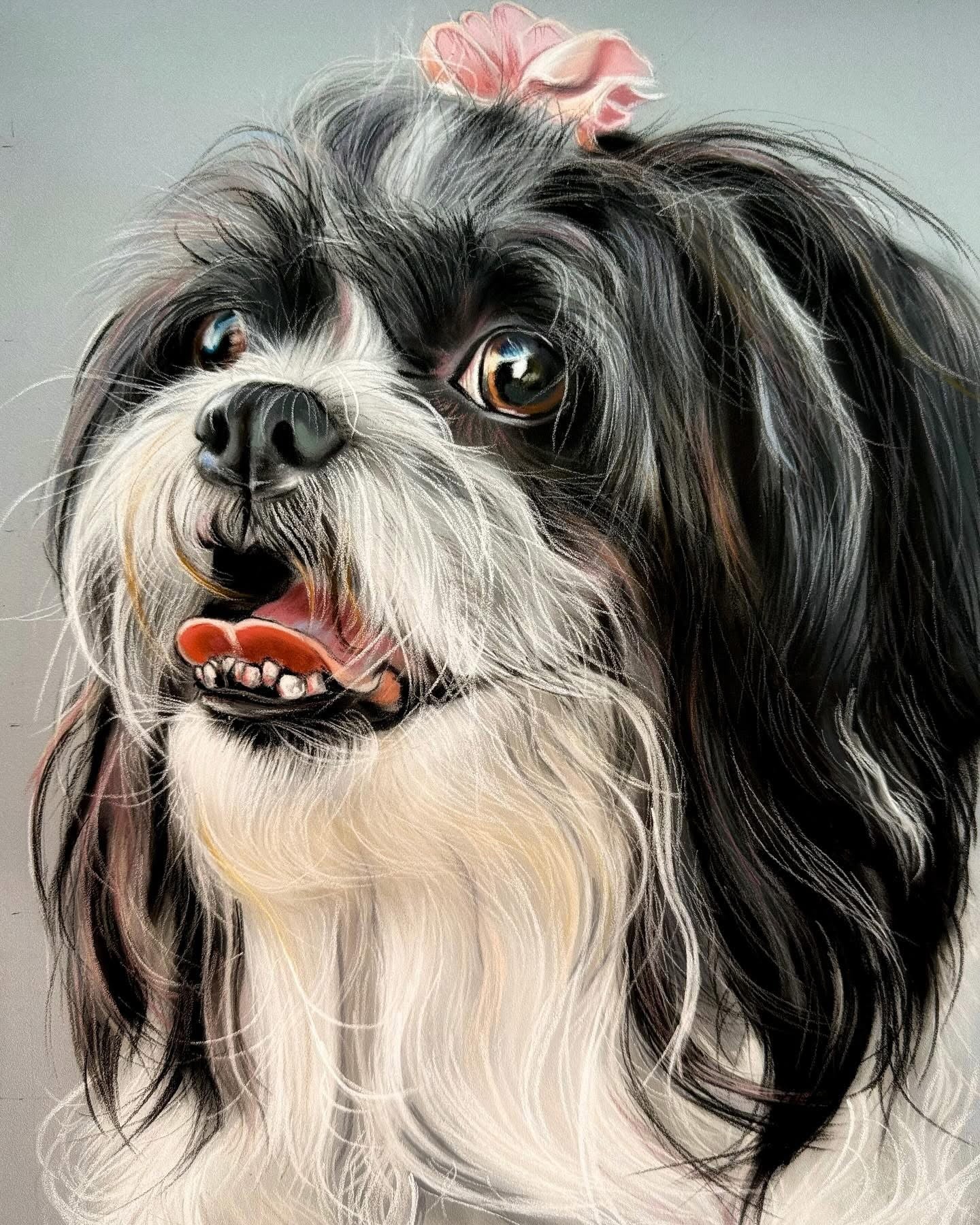 Premium Hand-Drawn Memorial Gift | Luxury Custom Pet Portrait | Bespoke Dog Portrait